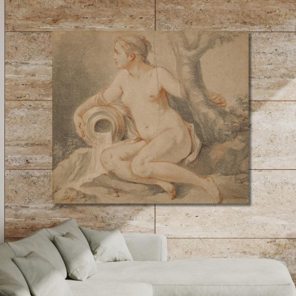 Studio Di Una Ninfa Charles-Joseph Natoire cjn22 quadro stampato su tela