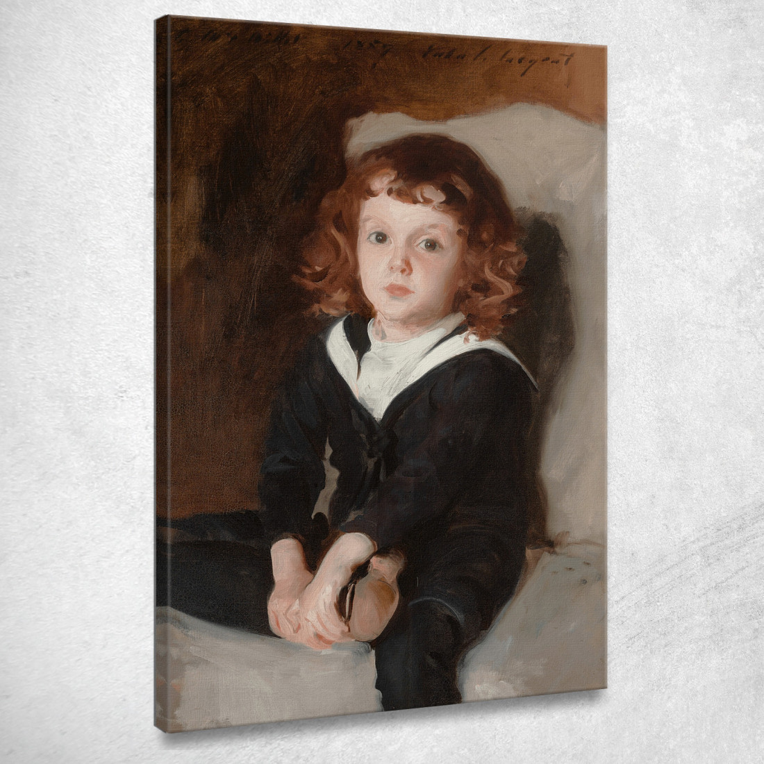 Ritratto Di Laurence Millet John Singer Sargent jss234 quadro stampato su tela Ritratto Di Laurence Millet John Singer Sargent jss234 quadro stampato su tela