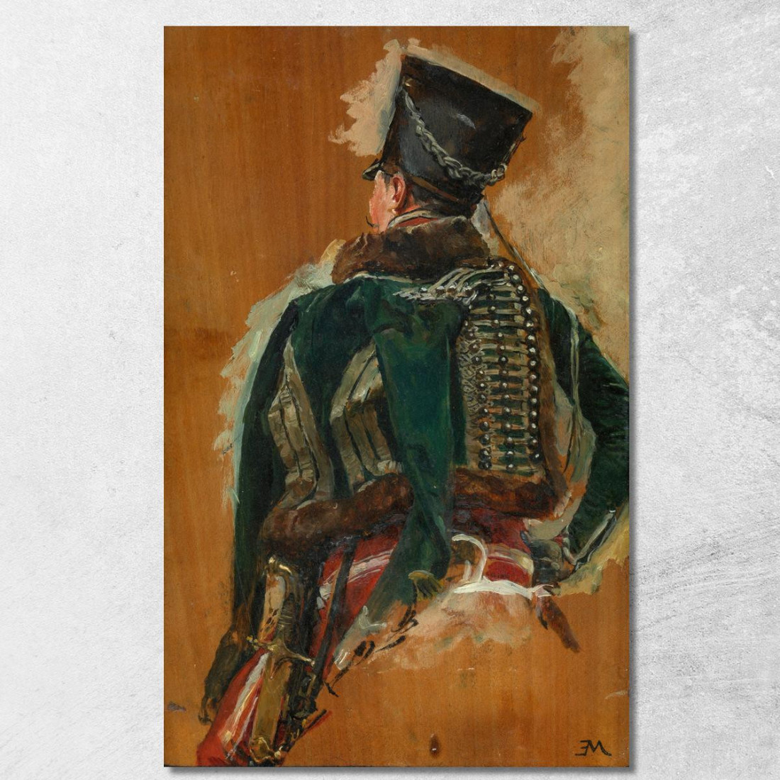 Cavaliere Ernest Meissonier ems13 quadro stampato su tela Cavaliere Ernest Meissonier ems13 quadro stampato su tela