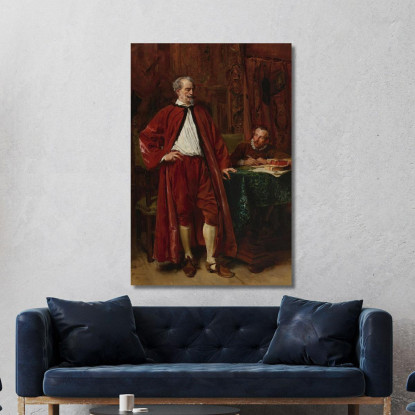 Diderot E Il Suo Scriba Ernest Meissonier ems16 quadro stampato su tela