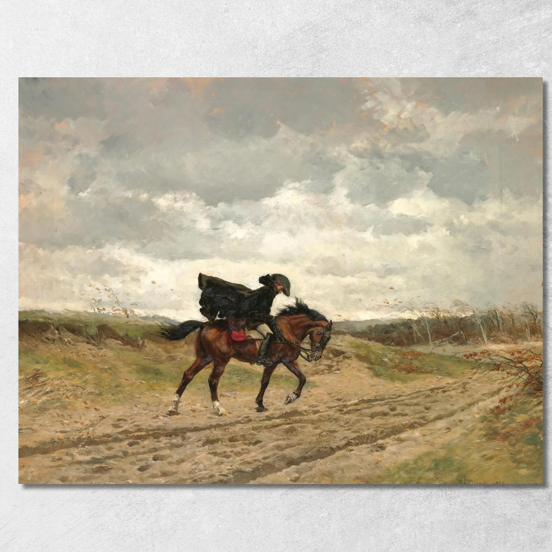 Il Viaggiatore Il Maresciallo Ney A Cavallo Che Lotta Contro Il Vento Ernest Meissonier ems23 quadro stampato su tela Il Viaggiatore Il Maresciallo Ney A Cavallo Che Lotta Contro Il Vento Ernest Meissonier ems23 quadro stampato su tela