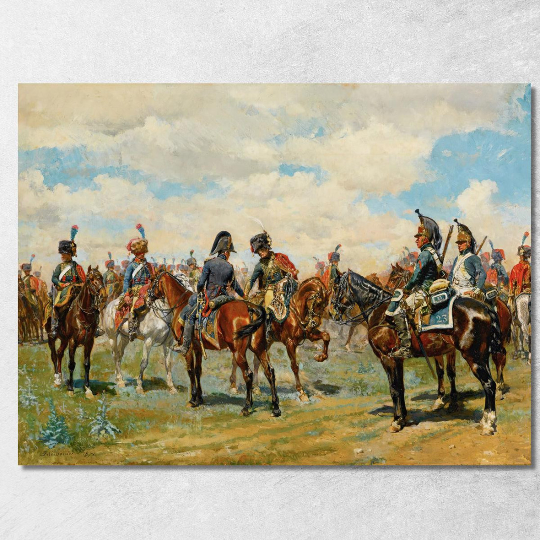 I Due Amici Ernest Meissonier ems24 quadro stampato su tela I Due Amici Ernest Meissonier ems24 quadro stampato su tela