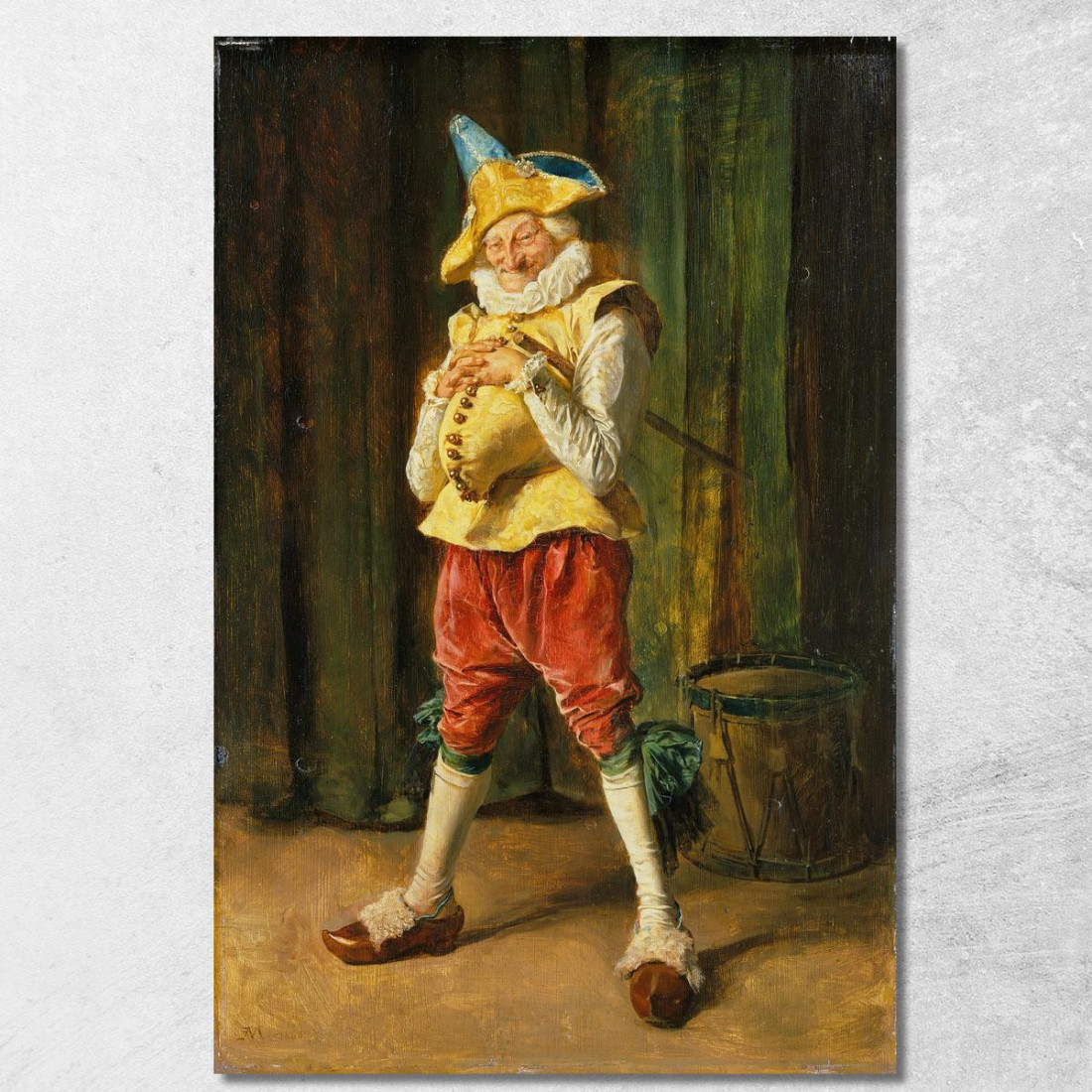 Pulcinella Ernest Meissonier ems27 quadro stampato su tela Pulcinella Ernest Meissonier ems27 quadro stampato su tela