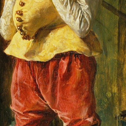 Pulcinella Ernest Meissonier ems27 quadro stampato su tela