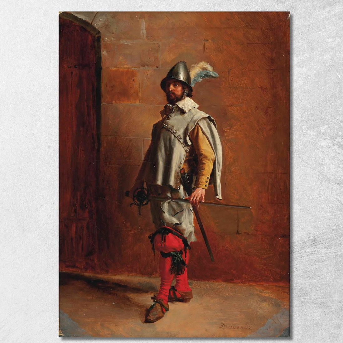 Soldato Ernest Meissonier ems28 quadro stampato su tela Soldato Ernest Meissonier ems28 quadro stampato su tela