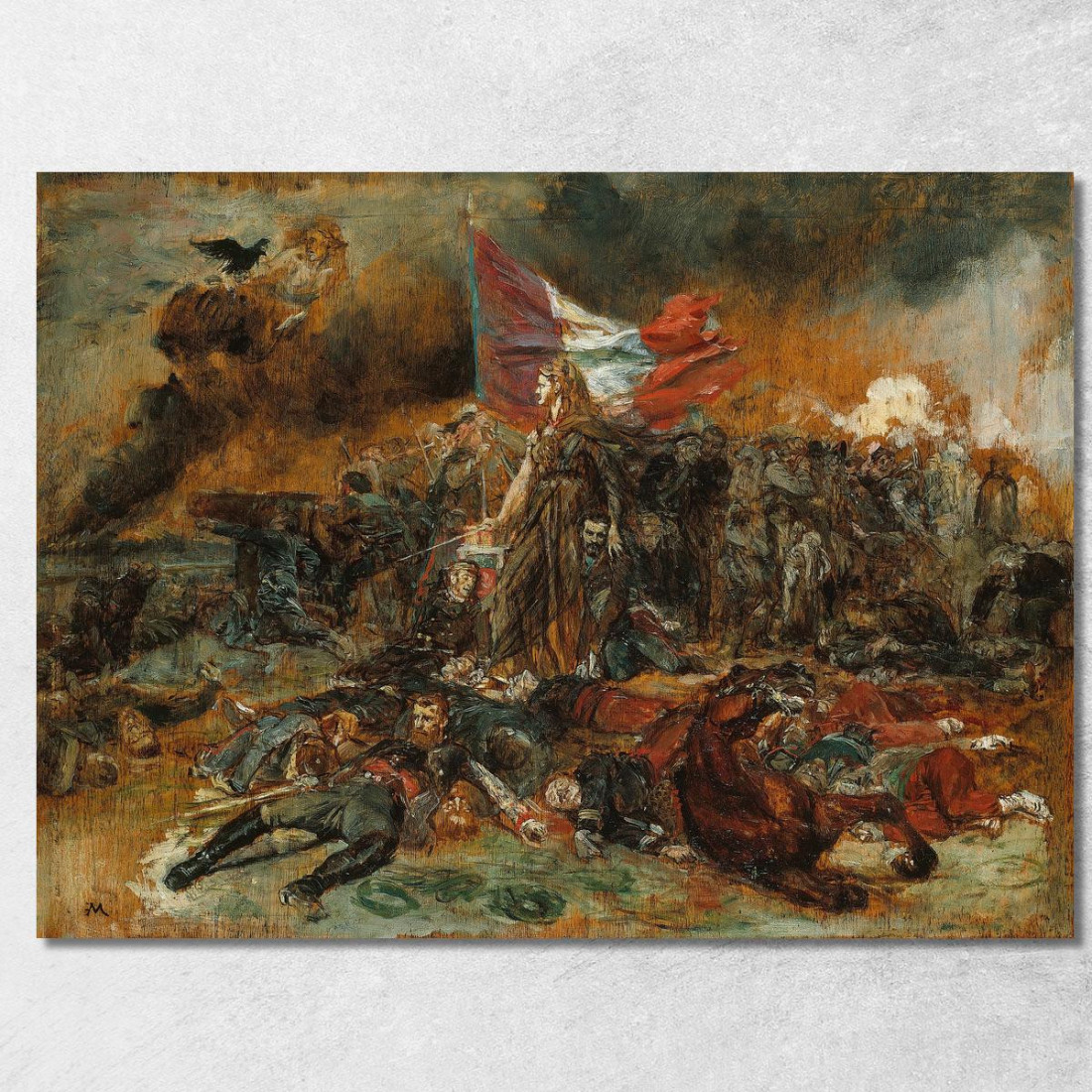 La Difesa Di Parigi Ernest Meissonier ems34 quadro stampato su tela La Difesa Di Parigi Ernest Meissonier ems34 quadro stampato su tela
