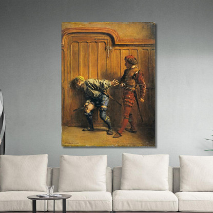 Gli Assassini Assoldati Ernest Meissonier ems36 quadro stampato su tela