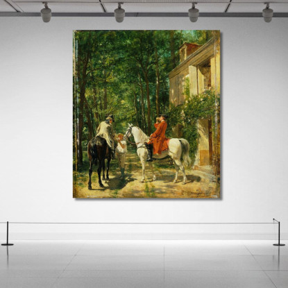 La Locanda Sul Ciglio Della Strada Ernest Meissonier ems39 quadro stampato su tela