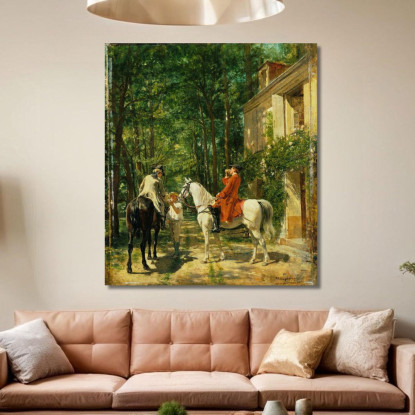 La Locanda Sul Ciglio Della Strada Ernest Meissonier ems39 quadro stampato su tela