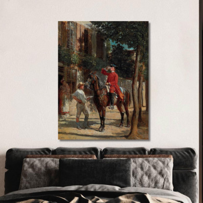 La Coppa Della Staffa Ernest Meissonier ems41 quadro stampato su tela