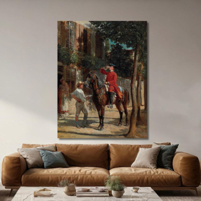 La Coppa Della Staffa Ernest Meissonier ems41 quadro stampato su tela