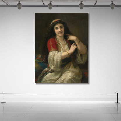 Una Bellezza Turca Hugues Merle hmr3 quadro stampato su tela
