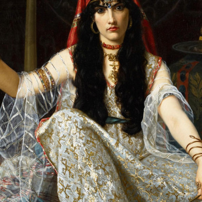 L'Incantatrice Hugues Merle hmr13 quadro stampato su tela