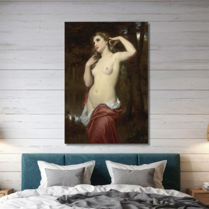 La Bagnante Hugues Merle hmr22 quadro stampato su tela