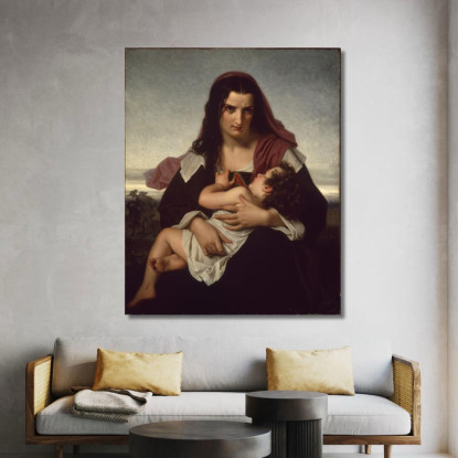 La Lettera Scarlatta Hugues Merle hmr27 quadro stampato su tela