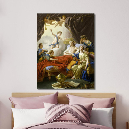 Allegoria Sulla Morte Del Delfino Louis-Jean-François Lagrenée ljf3 quadro stampato su tela