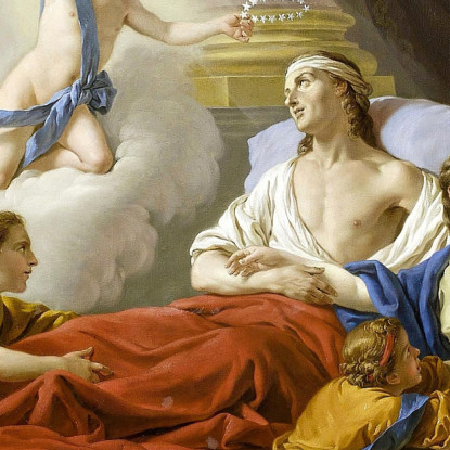 Allegoria Sulla Morte Del Delfino Louis-Jean-François Lagrenée ljf3 quadro stampato su tela