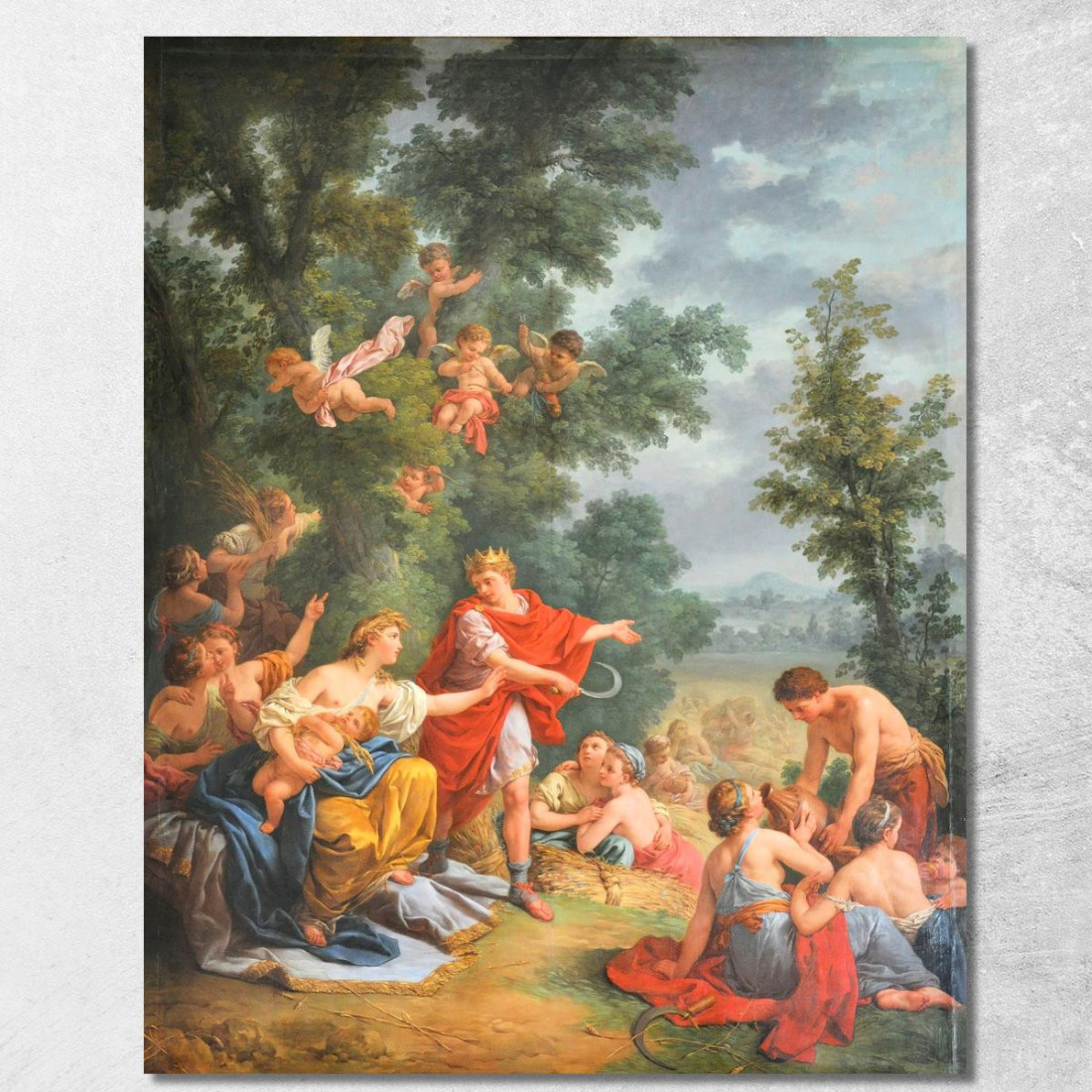 Cerere O L'Agricoltura Louis-Jean-François Lagrenée ljf7 quadro stampato su tela Cerere O L'Agricoltura Louis-Jean-François Lagrenée ljf7 quadro stampato su tela