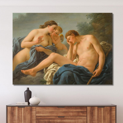 Diana Ed Endimione Louis-Jean-François Lagrenée ljf10 quadro stampato su tela