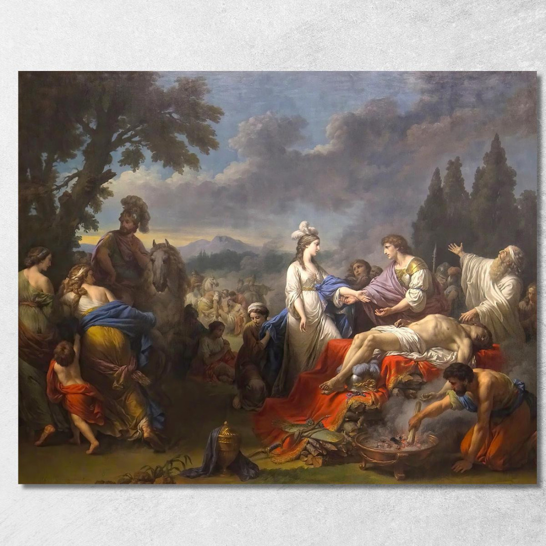 Le Due Vedove Di Un Capo Indiano Che Si Disputano Gli Onori Della Pira Louis-Jean-François Lagrenée ljf13 quadro stampato su te Le Due Vedove Di Un Capo Indiano Che Si Disputano Gli Onori Della Pira Louis-Jean-François Lagrenée ljf13 quadro stampato su te