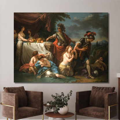 Ubaldo E Il Cavaliere Danese Louis-Jean-François Lagrenée ljf26 quadro stampato su tela