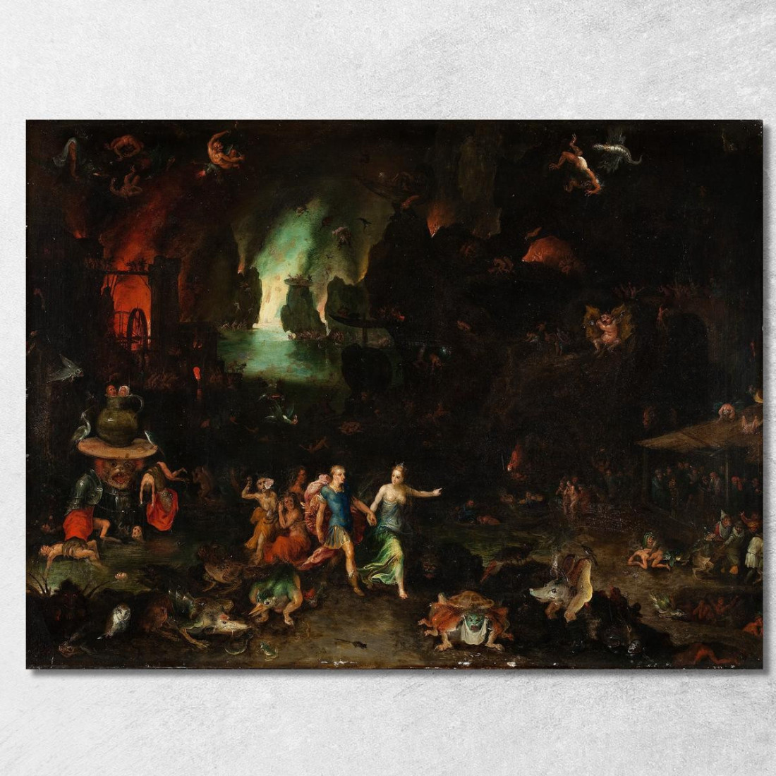 Enea E La Sibilla Cumana Nell'Oltretomba Jan Brueghel The Elder jbe8 quadro stampato su tela Enea E La Sibilla Cumana Nell'Oltretomba Jan Brueghel The Elder jbe8 quadro stampato su tela