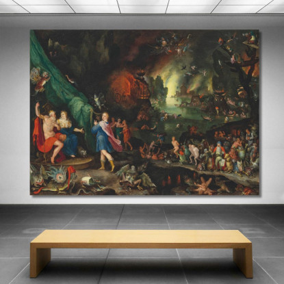 Orfeo Agli Inferi Jan Brueghel The Elder jbe30 quadro stampato su tela