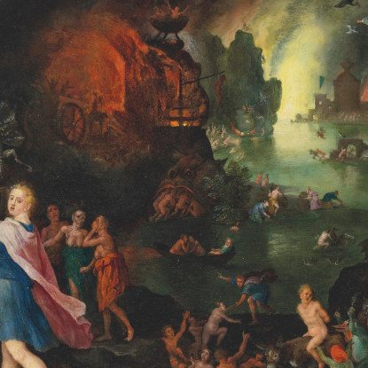 Orfeo Agli Inferi Jan Brueghel The Elder jbe30 quadro stampato su tela