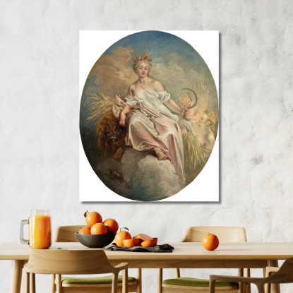 Cerere: Estate Jean-Antoine Watteau jaw4 quadro stampato su tela