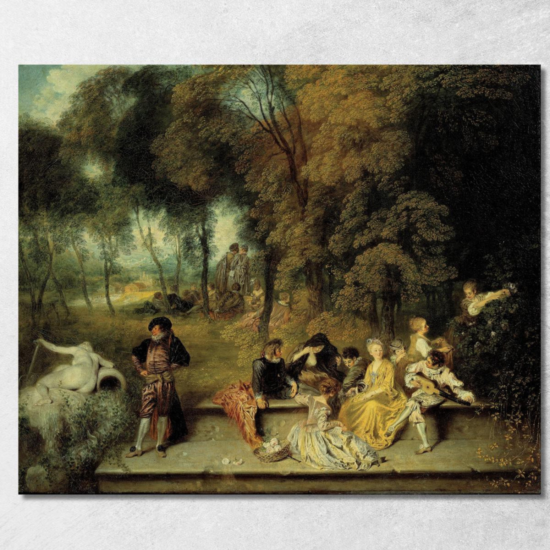 I Piaceri Dell’Amore Jean-Antoine Watteau jaw25 quadro stampato su tela I Piaceri Dell’Amore Jean-Antoine Watteau jaw25 quadro stampato su tela