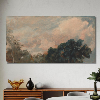 Studio Di Nuvole Con Alberi John Constable jcn23 quadro stampato su tela