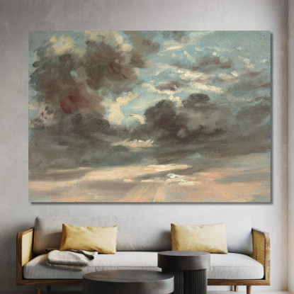 Studio Di Nuvole – Tramonto Tempestoso John Constable jcn24 quadro stampato su tela