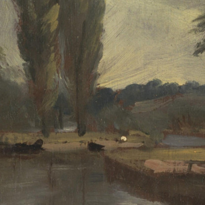 Chiusa Di Flatford John Constable jcn37 quadro stampato su tela