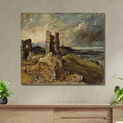 Castello Di Hadleigh John Constable jcn43 quadro stampato su tela