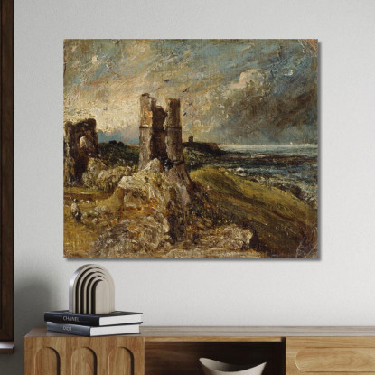 Castello Di Hadleigh John Constable jcn43 quadro stampato su tela