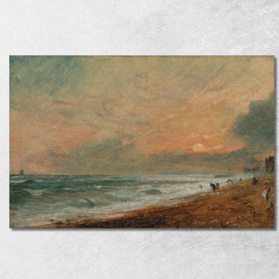 Spiaggia Di Hove John Constable jcn53 quadro stampato su tela