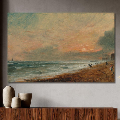 Spiaggia Di Hove John Constable jcn53 quadro stampato su tela