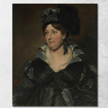 Mrs. James Pulham Sr. (Frances Amys Ca. 1766-1856) John Constable jcn61 quadro stampato su tela