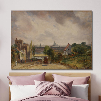 Il Cottage Di Sir Richard Steele A Hampstead John Constable jcn74 quadro stampato su tela