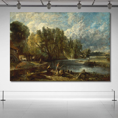 Mulino Di Stratford John Constable jcn82 quadro stampato su tela