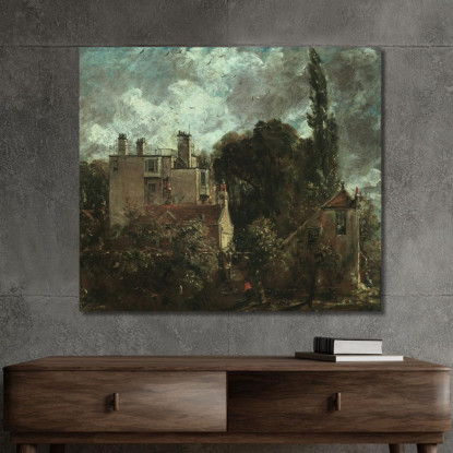 Il Boschetto O La Casa Dell'Ammiraglio A Hampstead John Constable jcn93 quadro stampato su tela