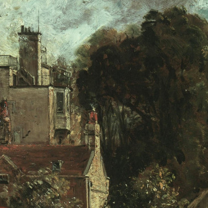 Il Boschetto O La Casa Dell'Ammiraglio A Hampstead John Constable jcn93 quadro stampato su tela
