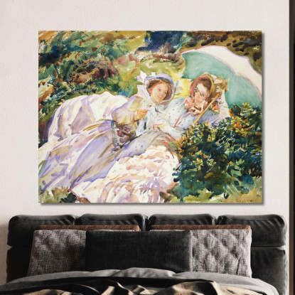 Sempione Passa La Presa In Giro John Singer Sargent jss272 quadro stampato su tela