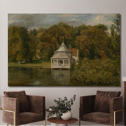 Gli Alloggi Dietro Alresford Hall John Constable jcn97 quadro stampato su tela