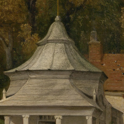 Gli Alloggi Dietro Alresford Hall John Constable jcn97 quadro stampato su tela