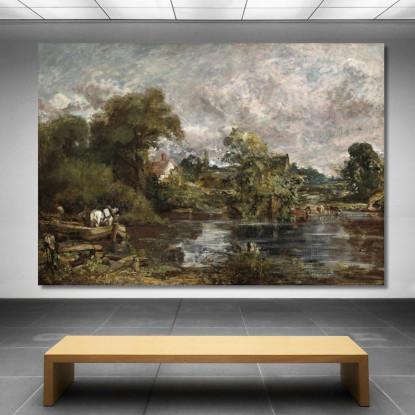 Il Cavallo Bianco John Constable jcn99 quadro stampato su tela