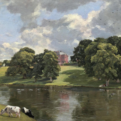 Parco Di Wivenhoe Essex John Constable jcn102 quadro stampato su tela