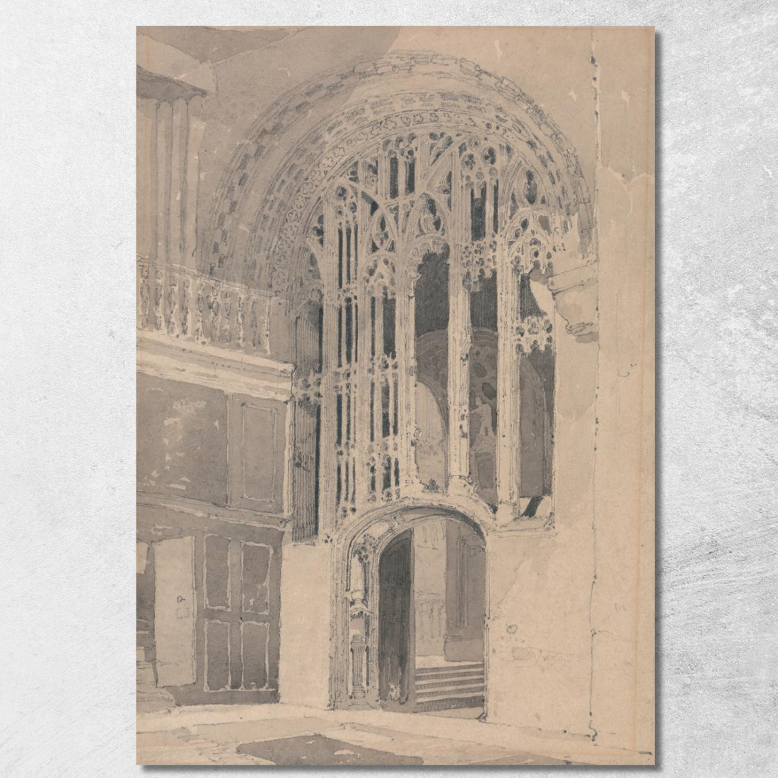 Interno Della Cattedrale Di Norwich Portale E Schermo Tra Il Transetto Sud E La Navata Del Presbiterio John Sell Cotman jsc33 q Interno Della Cattedrale Di Norwich Portale E Schermo Tra Il Transetto Sud E La Navata Del Presbiterio John Sell Cotman jsc33 q