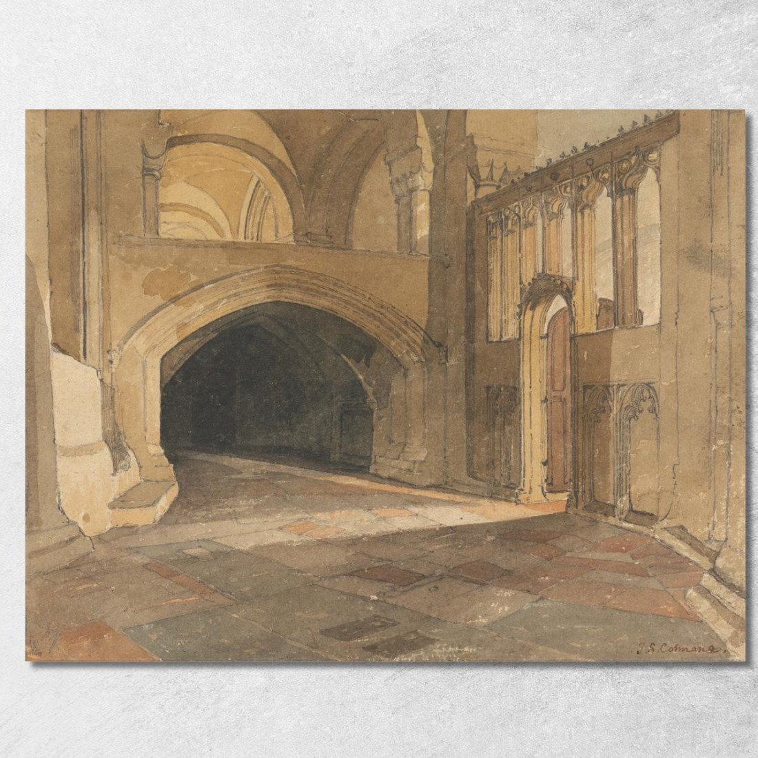 Cattedrale Di Norwich Ingresso Alla Cappella Di Gesù John Sell Cotman jsc41 quadro stampato su tela Cattedrale Di Norwich Ingresso Alla Cappella Di Gesù John Sell Cotman jsc41 quadro stampato su tela