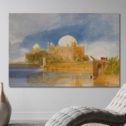 Tomba Del Sultano Mahamed Shah A Bijapur India John Sell Cotman jsc53 quadro stampato su tela